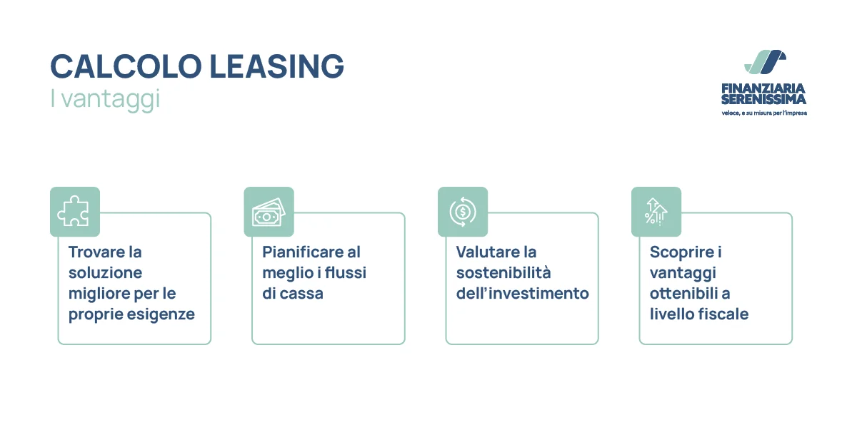 Calcolo leasing: come viene effettuato - I vantaggi - Finanziaria Serenissima