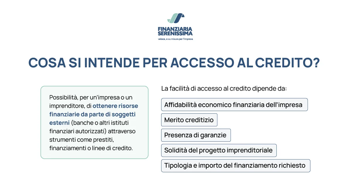 Cosa si intende per accesso al credito? - Finanziaria Serenissima