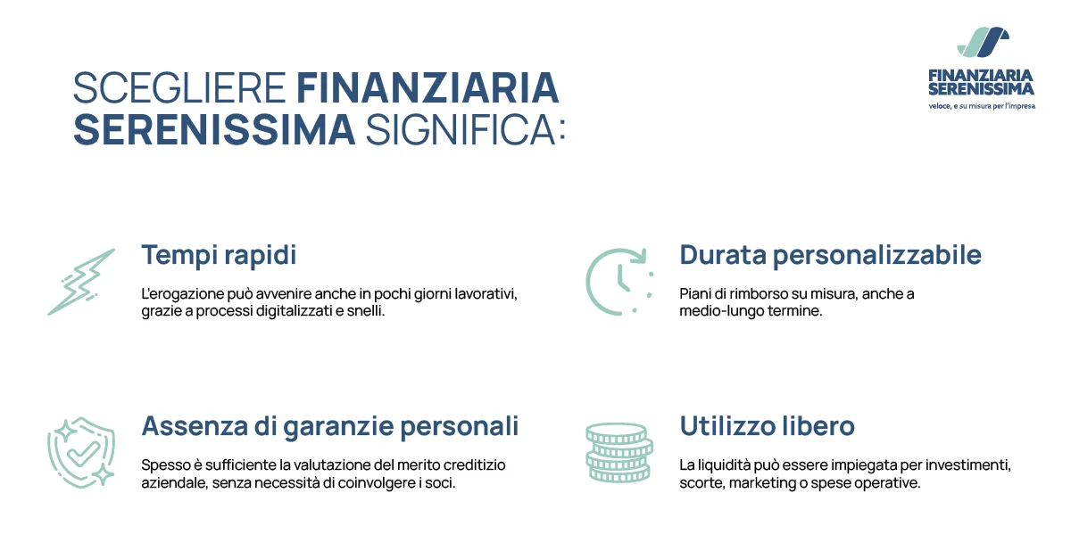 Prestiti alle imprese: liquidità immediata e su misura - Finanziaria serenissima